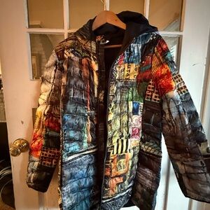 Multicolor Women's Puffer Jacket
